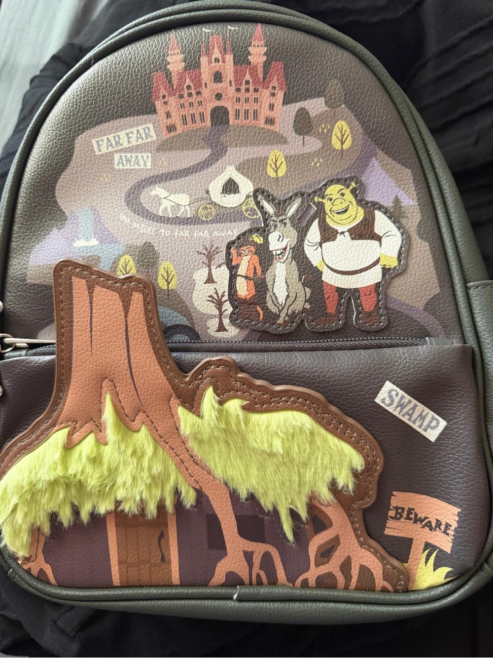 Dreamworks Shrek Graphic Brown and Green Mini Backpack